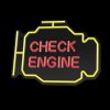 neonovy napis check engine 30x40cm a
