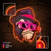 led neon art gangsta monkey d