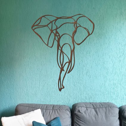 Dřevěný obraz - SLON