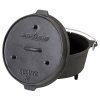3669 7 camp chef univerzalni litinovy hrnec deluxe dutch oven 30 cm s poklici a zvedakem