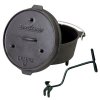3669 camp chef univerzalni litinovy hrnec deluxe dutch oven 30 cm s poklici a zvedakem