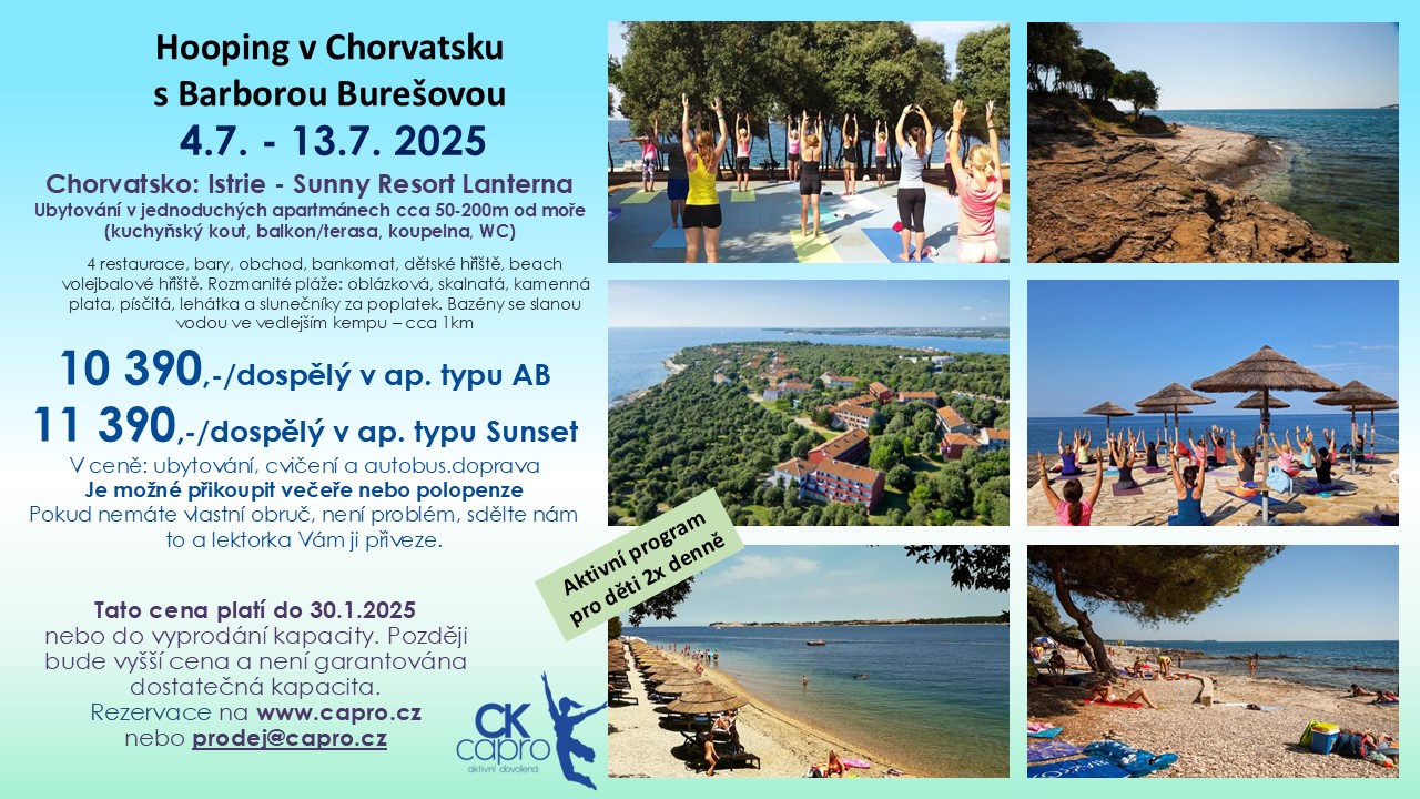 Kroužení s obručí v Chorvatsku - červenec 2025
