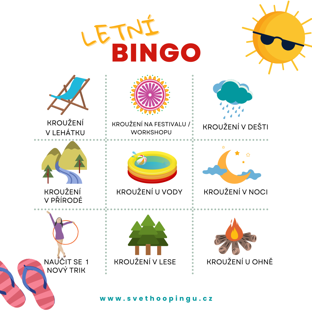 Letní HOOP BINGO / soutěž o polypro obruč