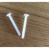 "Invisible" PUSH BUTTON and rivet for collapsible hoops