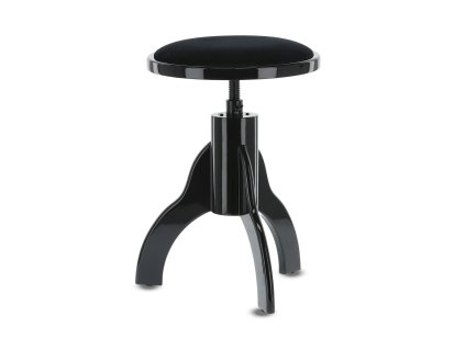 Otočná stolička pre piano a akordeón , deluxe bk  Vysoký lesk