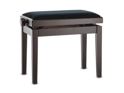 Piano stolička Deluxe Palisander matný , čierne sedadlo  Palisander/matný  -  Čierne sedadlo