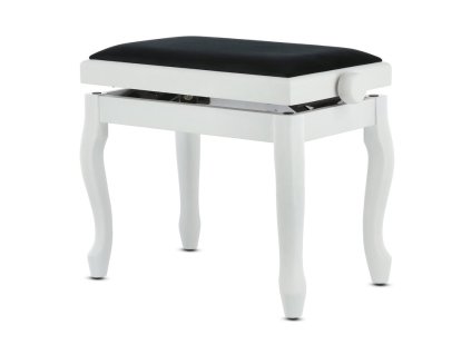GEWA Klavírna lavica Deluxe Classic  biela matná