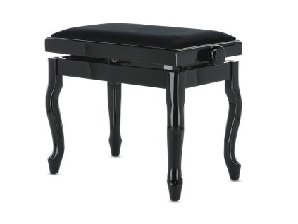 Piano stolička Deluxe Classic  čierna lesklá