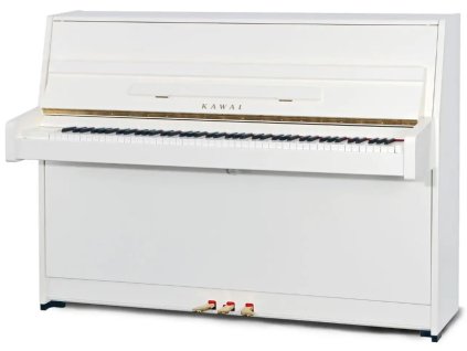 Klavír akustický Kawai K-15 E - White Polish  pianíno - biely lesk