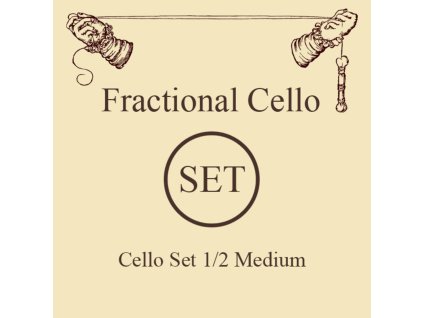 Struny pre Cello Larsen Original Fractional  pre 1/2 cello