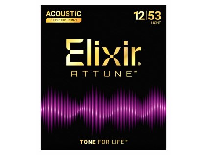 Elixir Attune 21052 Phosphor Bronze  Light (.012–.053) Struny pre akustickú gitaru
