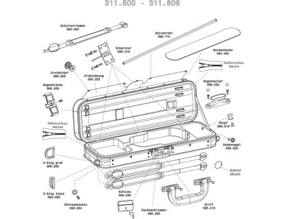 Púzdro pre husle Strato Super Light Weight