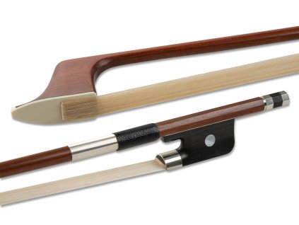 Sláčik pre kontrabas Brazil drevo, školský sláčik, francúzsky 3/4