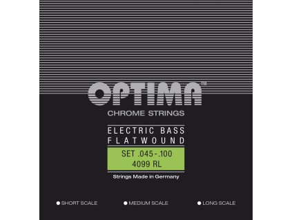 Struny pre e-bas Chrome Strings ,Flat Wound - medium scale