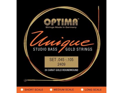 Struny pre e-bas Unique Studio Gold Strings