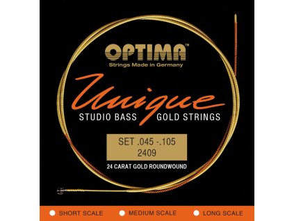 Struny pre e-bas Unique Studio Gold Strings