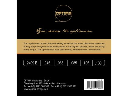 Struny pre e-bas Unique Studio Gold Strings