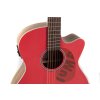 Applause Akustická gitara Jump Slope Shoulder Dreadnought  Červená, s výrezom a snímačom