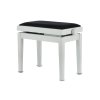 Gewa-klavírna lavica deluxe-biela-matná