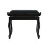 Piano stolička Deluxe Classic  čierna lesklá