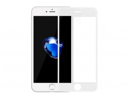 3D tvrzené sklo pro Apple iPhone Bílé