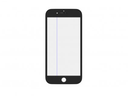 Čelní sklo + rámeček + OCA vrstva + Polarizer 4v1 Black iPhone 8:SE