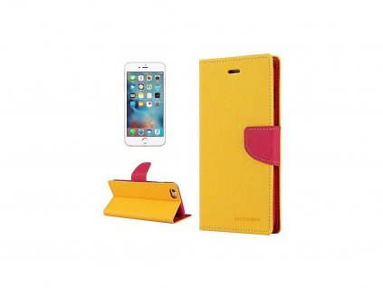 836 mercury pouzdro book apple iphone XS zlute