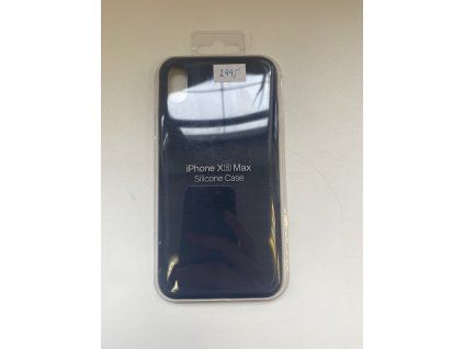 Син силиконов калъф за iPhone XS Max