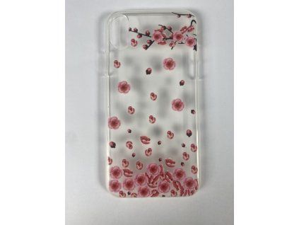 Husă din silicon pentru iPhone X/XS - Model floral