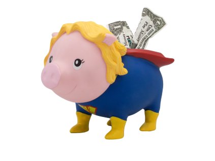 Pokladnička prasátko superhrdinka 3