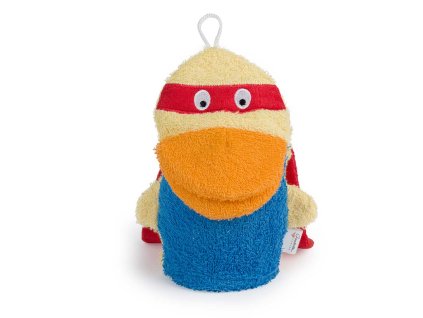 16424 5420071704051 Isabelle Laurier Cotton bath mitt superhero ind. 2020 72dpi