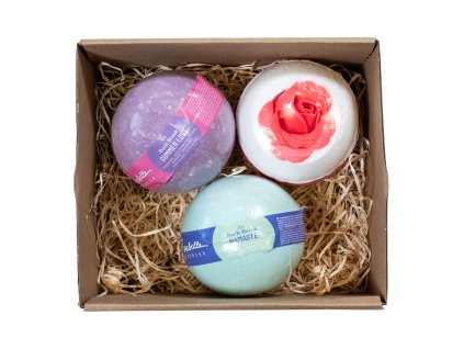 darkova sada bomb do koupele pro zeny broskve mango white musk