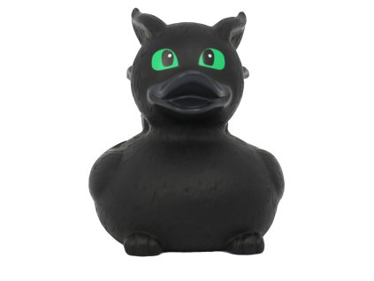Gumová kachnička drak, černá 1