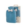 42663 5420071704211 Isabelle Laurier Hot water bottle steel blue ind. + packaging 2020 datam
