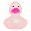 Gumová kachnička se třpytkami, růžová 1