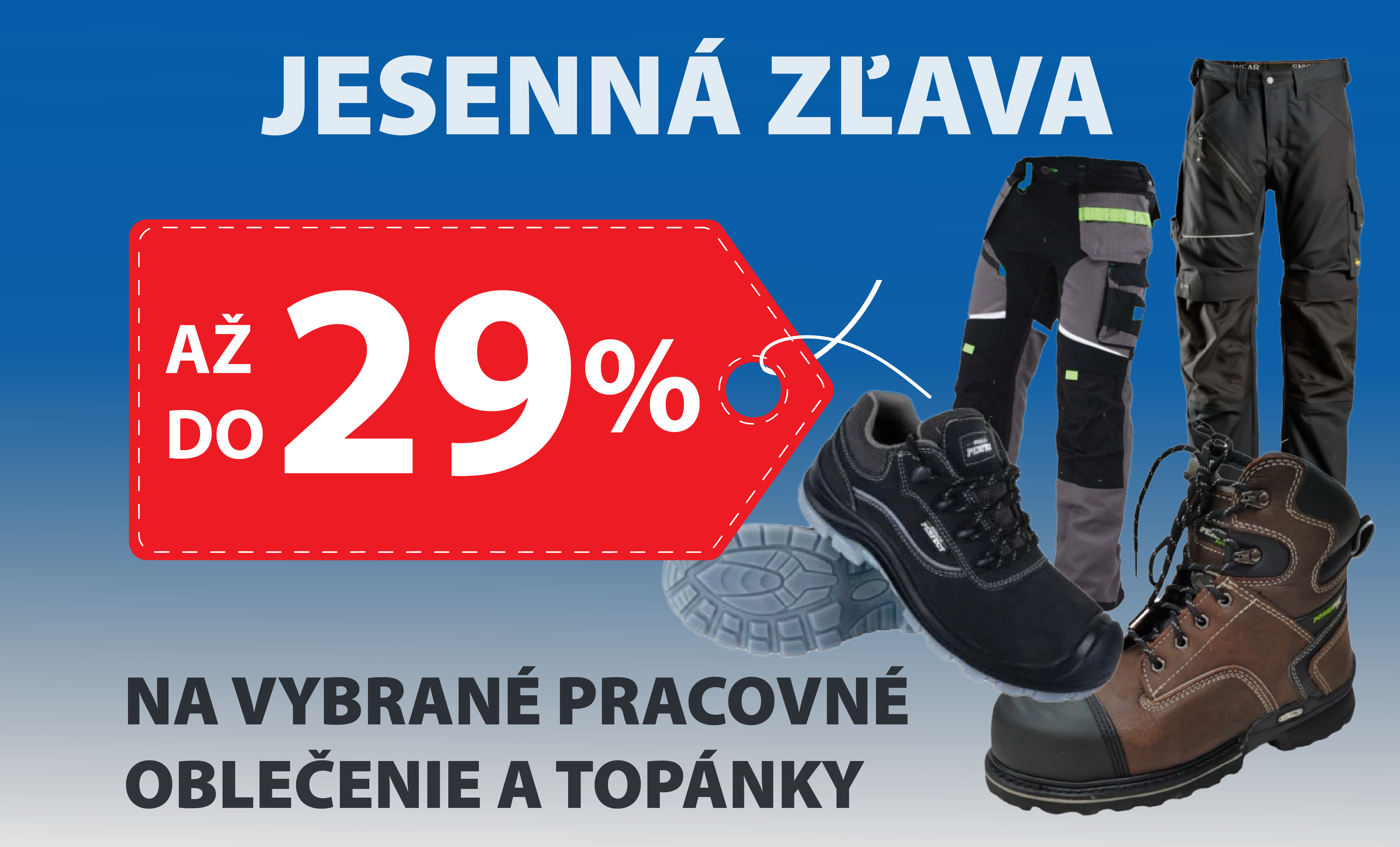 Jesenná akcia na oblečenie
