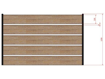 GARD Plotový segment 125/250 STANDARD