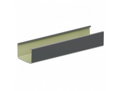 PVC hranatý žľab 3bm - KROP