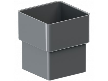 PVC hranatá spojka 80x80 - KROP
