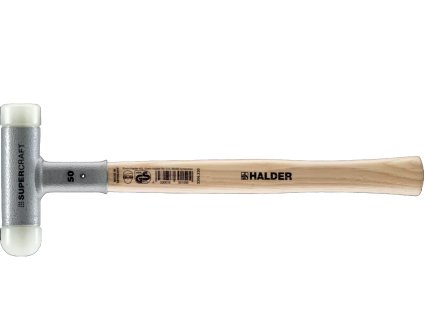 HALDER SUPERCRAFT Kladivo bezodrazové, Hickory, Ø50, nylon