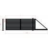 brama przesuwna 100x24 ral9005 1
