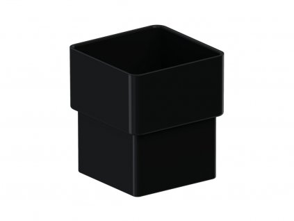 KROP PVC hranatá spojka svodové roury 80x80