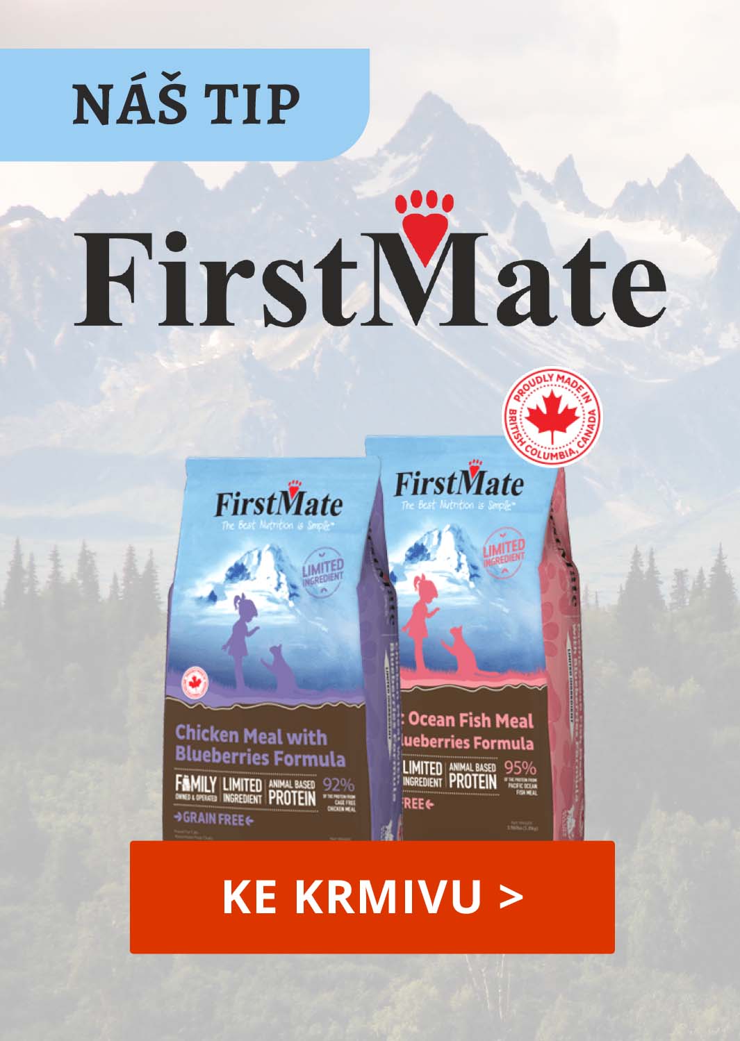 Kvalitní granule pro kočky FirstMate