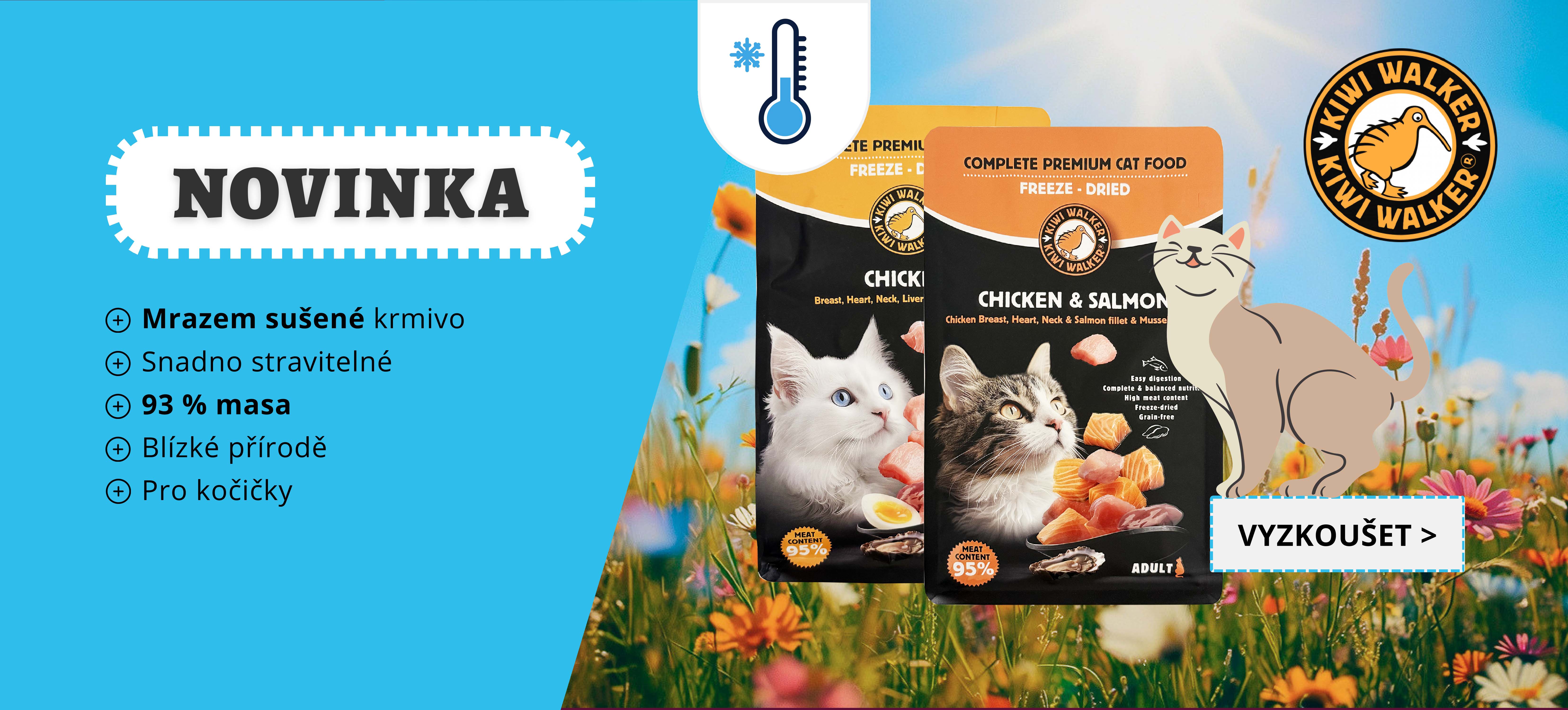 Mrazem sušené české krmivo pro kočky
