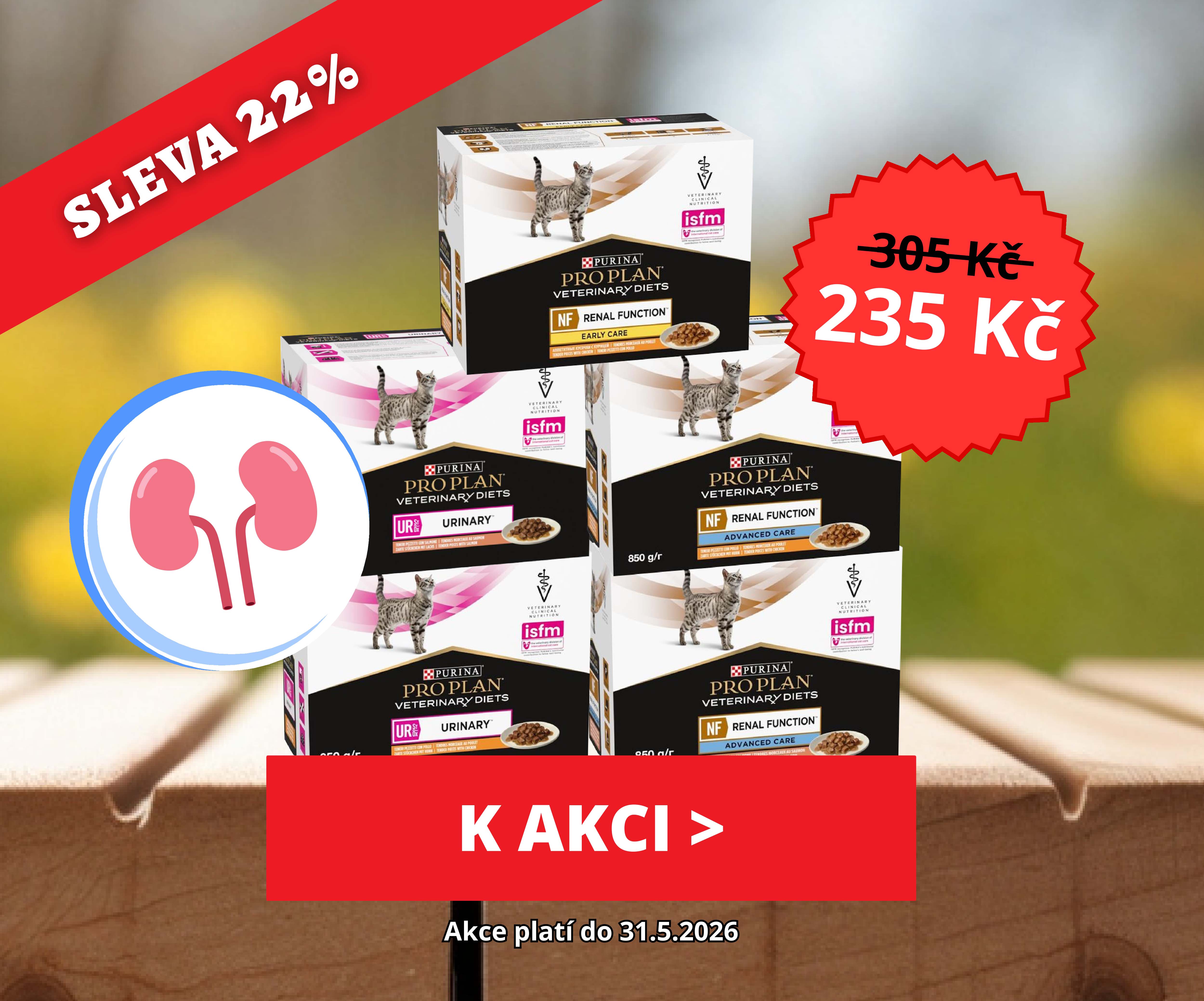 Purina PPVD veterinární diety - kapsičky pro kočky v akci, sleva 22 %