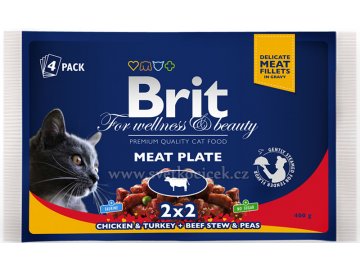 Brit Premium MULTIPACK Meat Plate - kapsička 4x100 g