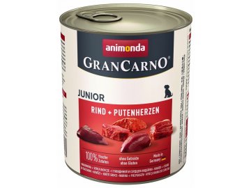 GranCarno Junior různé druhy - konzerva pro štěňata 800 g