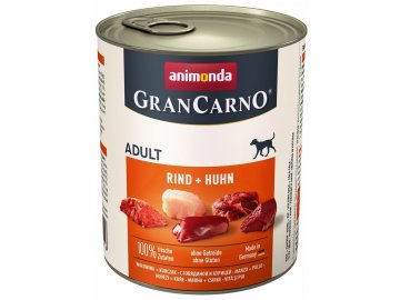 GranCarno Adult různé druhy - konzerva pro psy 800 g
