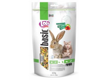 LOLOpets Basic ovocné krmivo pro králíky a křečky 600 g