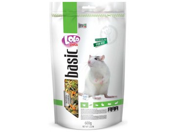 LOLOpets Basic krmivo pro potkany 600 g